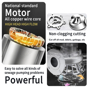 Hersteller Hot Sale 15kW 20 PS Tauch pumpe Gülle Schlamm Abwasser Sumpf pumpen 150WQ120-25 - Product Image 3