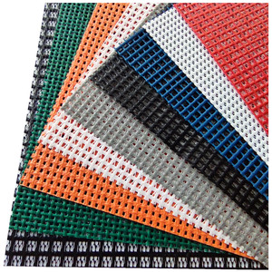 Cường độ cao dây lưới màu <span class=keywords><strong>PVC</strong></span> tráng Polyester lưới vải lưới nhựa cho hàng rào/có thể thu vào bé cổng/RV dù để che nắng - Product Image 6