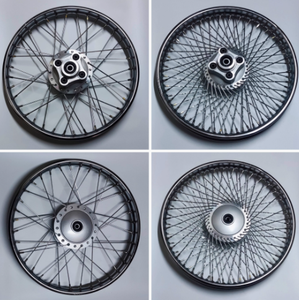 Nuevo Ensamblaje de Llanta de Acero para Rueda Delantera y Trasera Mod Retro CG125 con Eje de Tambor de Freno Cifrado de 72 Agujeros para Motocicletas - Product Image 5