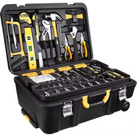 Chariot à Outils 258 Pièces, Ensemble d'Outils Ménagers Multifonction, Kit d'Outils de Quincaillerie pour la Maison