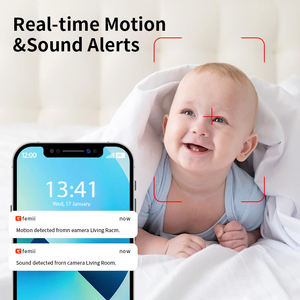 Pianto e rilevamento della temperatura 4Mp 2K Wireless Audio a due vie Tuya Wifi Smart Video Baby Sleep Monitor telecamera con Tuya App - Product Image 4