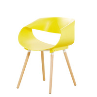 Großhandel Günstige Moderne Esszimmers tuhl Red Fauteuil Nordic Restaurant Sillones Rojo Holzbeine Sessel Cafe Esszimmers tuhl
