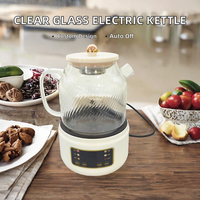 Bouilloire électrique personnalisée 220-240V, verre transparent, régulateur de température, capacité de 1,2L, puissance de 800W, arrêt automatique pour