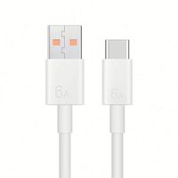 Cargador USB Tipo C de 6A para Mi 11 10 Pro 5G 9 Poco, cable de carga rápida de 66W para Mate40 P40 Pro