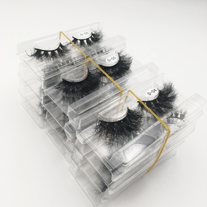 Cils en vison moelleux en gros 20mm-25mm Cils en vison 3D Cils longs dramatiques avec boîte personnalisée Cils en vison 3D - Product Image 4
