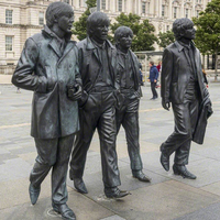 Escultura de Bronce de Banda Musical a Tamaño Real Personalizada para Decoración de Exteriores, Espacios Públicos y Paisajes Comerciales