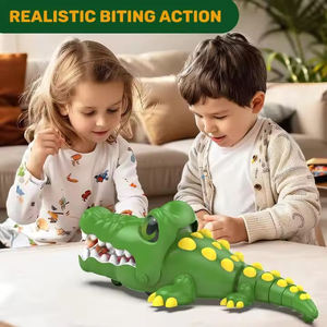 Lk Speelgoed <span class=keywords><strong>2</strong></span>.4G Rc Dierenspeelgoed Interactief Dansen Programmering Elektronische Kauwende Actie Krokodil Speelgoedauto Met Grote Mond - Product Image 4