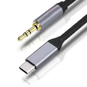 RASANTEK USB C To 3.5mm AUX Headphones Type C 3.5 Male Jack Adapter Audio Cable Type C Audio Cable For Phone