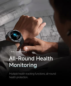 Relógio Inteligente AI Dial ET474 com Modo Multi-movimento, Lanterna, Chamada SOS, Monitoramento de Frequência Cardíaca, Oxigênio no Sangue e ECG - Product Image 3