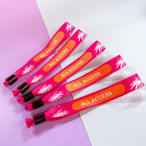 Bracelets de poignet en tissu pour festival et événement personnalisés Bracelets en polyester tissés Bracelets en tissu avec fermeture à verrouillage <span class=keywords><strong>totwoo</strong></span> <span class=keywords><strong>Bracelet</strong></span> de couple - Product Image 4