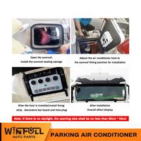Refroidisseur de stationnement portable WINFULL 24V pour camion, excavatrice, bus, camping-car, voiture, tracteur, 500-2800W, certifié CE/FCC, garantie 1 an