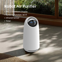 Purificador de aire inteligente puro con bola de control giratoria de volumen de aire de Diseño robótico