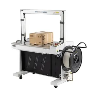 Kaliteli kayış sızdırmazlık sarma elektrikli palet üreticisi pazar kutusu en iyi masa otomatik çemberleme makinesi