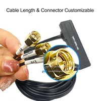 Antenne combinée 3-en-1 à profil bas, étanche, à fixation par vis, pour extérieur, GPS, Wifi, 4G LTE, antenne de toit pour véhicule