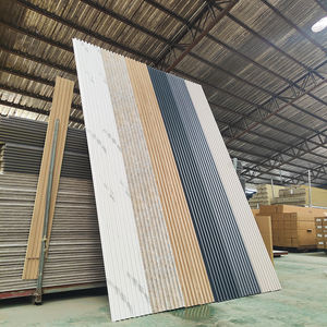 Paneles decorativos de pared impermeables <span class=keywords><strong>Panel</strong></span> de pared estriado Paneles Wpc - Product Image 1