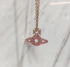 Collier Lettre Empress Dowager Mode, Design Niche, Motifs Soleil, Lune, Saturne, Chaîne Bambou pour Clavicule, Bijoux Unisexe - Product Image 5