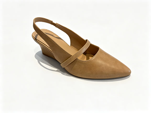 Sandalias de tacón con punta y tira trasera para mujer, de cuero sólido, estilo Mary Jane, para verano, zapatos de vestir, de fiesta, con logo personalizado - Product Image 2