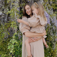 Ensemble de robes assorties pour mère et fille avec fleur maman et bébé vêtements pour maman et moi vêtements de mode en coton tenues pour femmes et filles