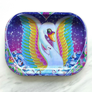 Bandeja de Metal Personalizada - Bandeja Retangular Impressa para Servir Tabaco e Acessórios 14x18cm para Uso Doméstico e em Restaurantes - Product Image 5
