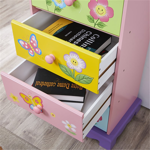 ตู้ไม้ลิ้นชักสำหรับเด็กที่ทันสมัยสำหรับการจัดระเบียบการจัดเก็บในห้องนั่งเล่นหรือห้องนอน - Product Image 4