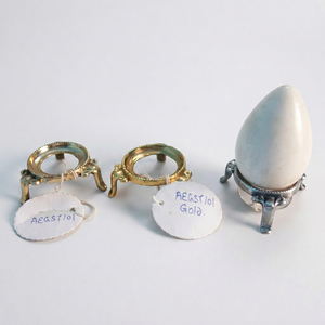 Wholesale High Quality Silver-Plated Brass Aluminium Metal Egg <b>Sphere</b> Holder Luxury Decorative Crystal <b>Ball</b> Display Stand Office - Product Image 1