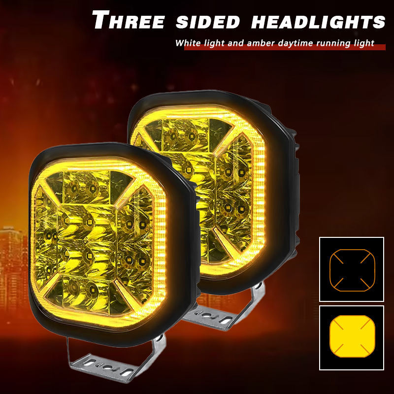 New Arrival Aurora 2026 8 Inch Cube LED Work Light Universal Fitment Daytime Running Lights Ideal High Beam Spot Fog Light