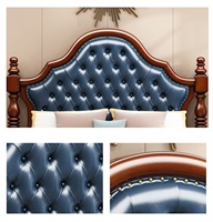Camas de Madera Estilo Europeo al por Mayor, Camas de Lujo, Juegos de Muebles para Dormitorio, Juego de Muebles para Dormitorio King Size, Juego de Muebles para Dormitorio Matrimonial Americano