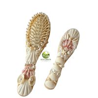 Peigne en coquillage naturel, écologique, fabriqué au Vietnam, souvenir moderne, taille personnalisable, OEM/ODM disponible