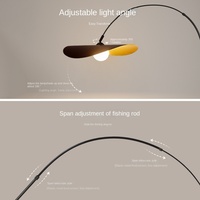 Lámpara de diseño moderno francés, estilo de pesca distintivo Vintage Simple para sala de estar, dormitorio, estudio, sombrero, cortinas de suelo, cenefas