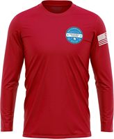 Chemises à manches longues Dry Fit personnalisées pour hommes, ajoutez votre logo, impression avant et arrière, protection solaire anti-UV personnalisée