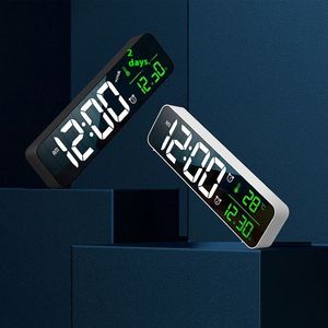 Factory Direct Electronic LED Alarm <b>Clock</b> Perpetual Calendar Large LED Display Night Light Silent Plug-In Desk <b>Table</b> <b>Clock</b> - Product Image 5