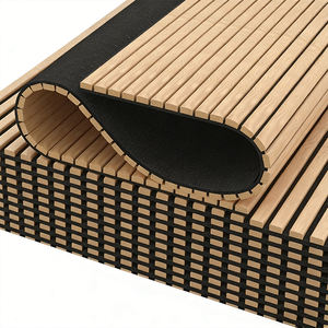 <span class=keywords><strong>แผ่น</strong></span>ผนังไม้ MDF ลายไม้แบบโมเดิร์น QIANQIAO สำหรับสำนักงาน โฮมเธียเตอร์ โรงภาพยนตร์ ดูดซับ<span class=keywords><strong>เสียง</strong></span> ป้องกันเสียงสะท้อน ผิววีเนียร์ไม้โอ๊ค วอลนัท เทคโนโลยีทันสมัย - Product Image 1