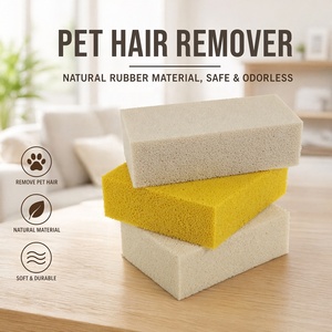 Spugna per Pulizia a Secco Woxin, Rimuovi Peli di Animali Domestici, Spugna in Gomma Gialla e Beige, Spessore 4cm per Mobili, Tappeti, Biancheria da Letto, Abbigliamento - Product Image 3