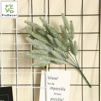 Nouveau pin artificiel épinette bleue cèdre sétaire herbe plante feuilles en plastique plantes artificielles dans la verdure givrée