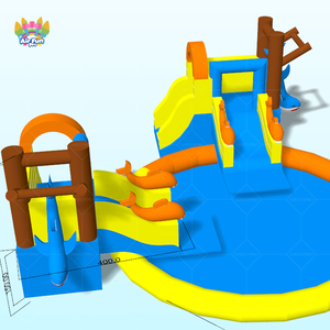 Parco Acquatico Gonfiabile <span class=keywords><strong>a</strong></span> Tema Delfino per Feste, per il Mondo Reale. Popolare Parco Acquatico <span class=keywords><strong>a</strong></span> Noleggio per l'Estate, per Adulti e Bambini. - Product Image 3