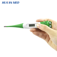 HUAAN termometer medis non-merkuri, termometer pengukur mulut Digital elektronik untuk ketiak bayi harga grosir