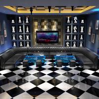 Sofá de Cuero PU de Lujo Personalizado en Forma de U para Restaurante, Club, Bar, Sofá de Discoteca, Juego de Muebles