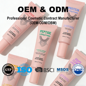 <span class=keywords><strong>Crema</strong></span> Facial Reafirmante, Iluminadora e Hidratante con Complejo de Péptidos, Ácido Hialurónico, Vitamina C y Extracto de Células Vegetales para el Cuidado del Contorno Facial - Product Image 6