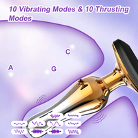 Vibromasseur anal en acier inoxydable stimulation de la prostate jouets sexuels pour gay Sexspielzeug fourrure mannlich Erwachsene fournisseur de jouets sexuels en fourrure