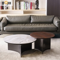 TikTok vente à chaud table basse de luxe en marbre vert paon de haute qualité avec base en acier inoxydable meubles de maison nordiques modernes