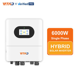 Güneş hibrid invertör 6KW 6000W 48V IP65 tek fazlı WiFi kapalı ızgara ev için Set - Product Image 2