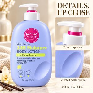 Loción Corporal Vanilla Cashmere 473ml, <span class=keywords><strong>Crema</strong></span> <span class=keywords><strong>Hidratante</strong></span> Corporal con Manteca de Karité para el Cuidado Diario de la <span class=keywords><strong>Piel</strong></span> - Product Image 2