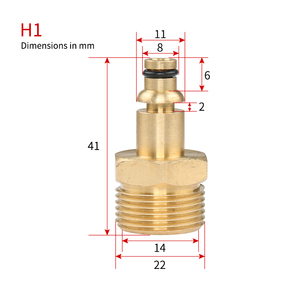 Raccord rapide pour tuyau en cuivre pur SPS M22-14 série H, adapté à <span class=keywords><strong>Bosch</strong></span> - Product Image 2