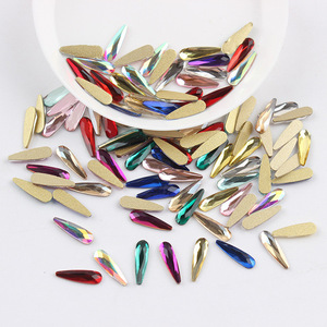 Yantuo Bling Várias Formas Mix Cores Prego Strass Flat Back Não Hotfix Strass Pedras De Cristal Em Forma De Bling para Prego - Product Image 4