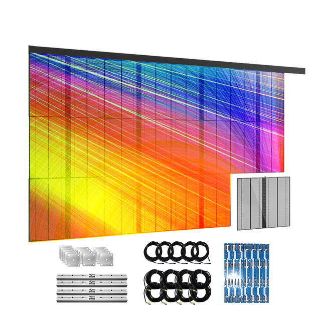 5000cd Brightness P2.8-P7.81 LED Display 500x1000/1000x1000 Transparent Screen for Retail Stores 3840Hz Refresh Rate 5-Year