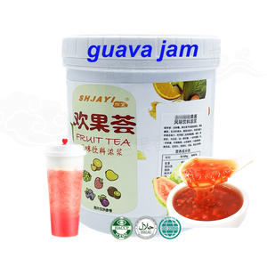 مكونات شاي فقاعات عالية الجودة ، مربى فواكه الجوافة المهروسة مع لب الجوافة المهروس الحقيقي - Product Image 1