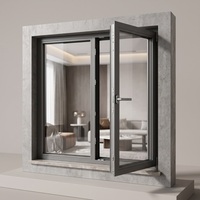 Fenêtres à battants 3i-Low-E OEM ODM sous marque privée, couleur personnalisée, emballage pour distributeur, fourniture de remplacement