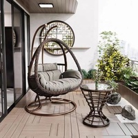 Chaise de patio rotin Patio loisirs suspendus oeuf balcon arrière-cour meubles de jardin balançoire