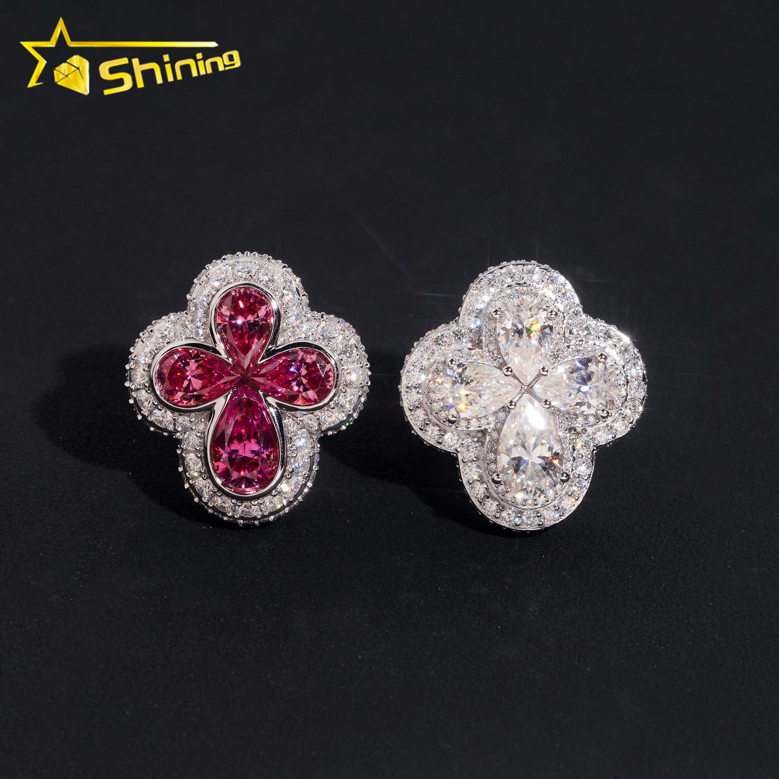 ruby mix moissanite