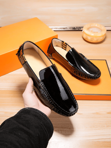 Zapatos Oxford de cuero de vaca con entresuela de goma retro, forro, suela exterior y parte superior de tela de caucho/látex de grano completo, espumados, para todas las estaciones. - Product Image 6